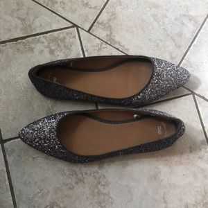 Silver Sparkle Women’s Flats